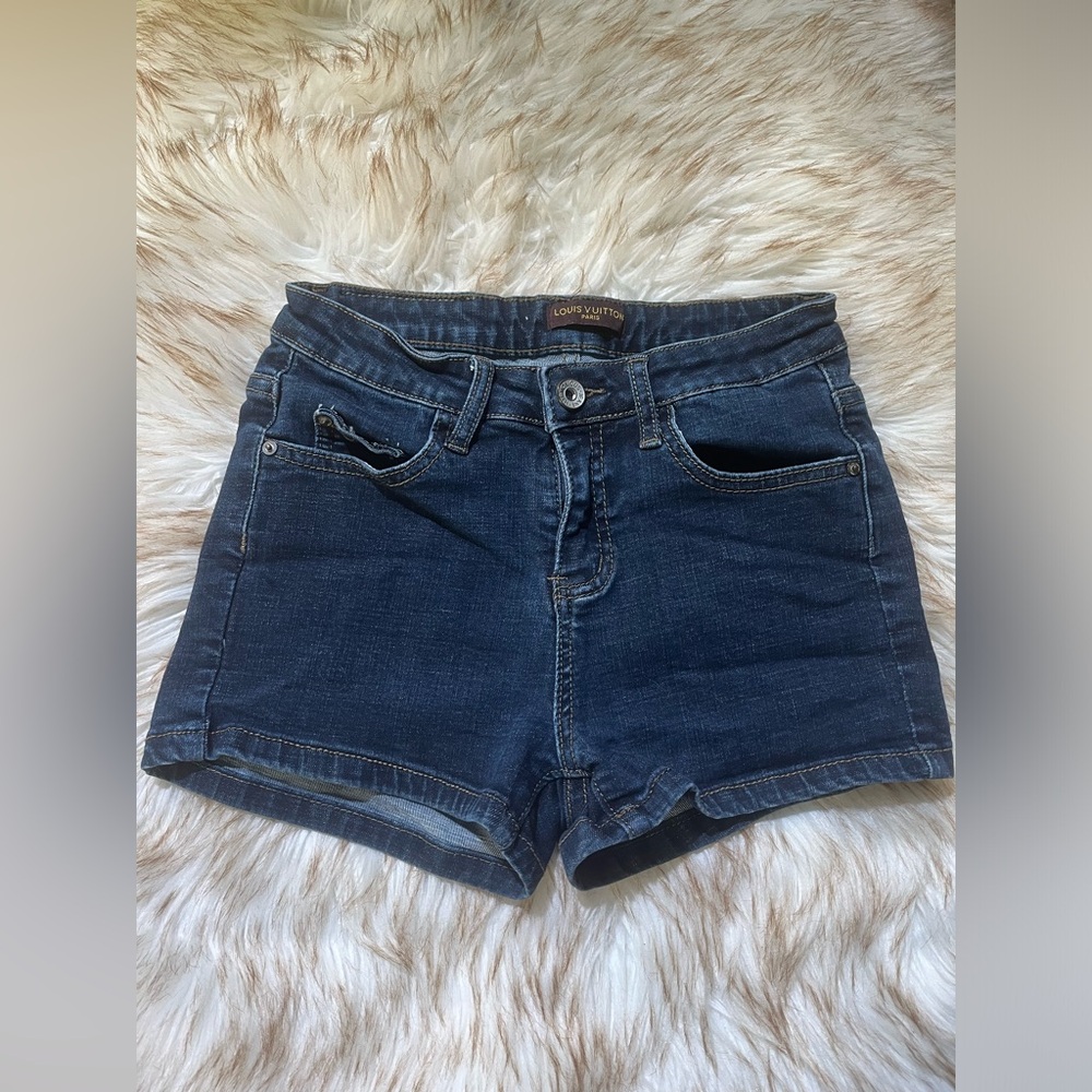 Louis Vuitton Fubu Collection Denim Jean Shorts SZ 27